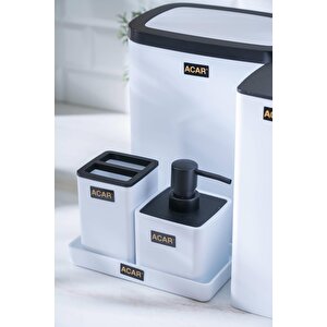 Astoria Akrilik 5 Parça Banyo Seti - Beyaz