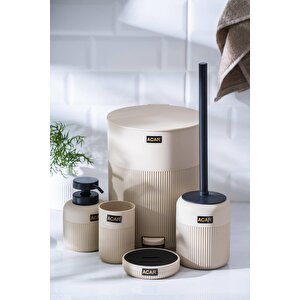 Astoria Akrilik 5 Parça Banyo Seti - Krem