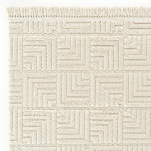 Stone 1062 Bej Kaymaz Taban Koridor Halısı Kesme Yolluk Mutfak Halısı Modern Salon Halısı 100x350 cm