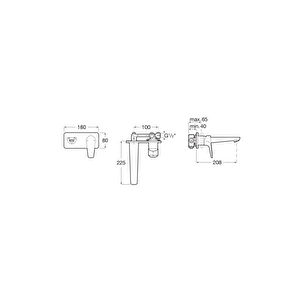 Atlas Ankastre Lavabo Bataryası Sıva Üstü Grubu (dış Set) A5a3590c00