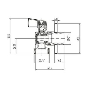 Nsk Mini Küresel Çamaşır Musluğu N2512502