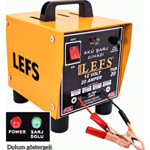 Pro Lefs Akü Şarj Ci̇hazi 12 V 20 Amper, Avometre Ölçüm Ci̇hazi Hedi̇ye