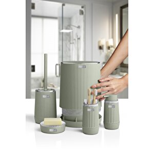 Okyanus Home Nida Yeşil Kromlu Eko 5'li Banyo Seti