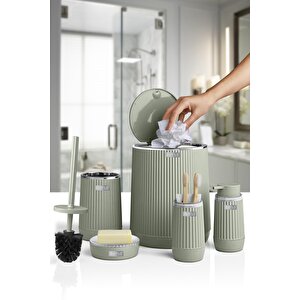 Okyanus Home Nida Yeşil Kromlu Eko 5'li Banyo Seti