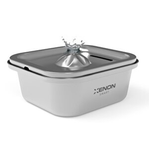 Akıllı 4'lü Pet Seti Akıllı Otomatik Kedi Mama Kabı, Akıllı Çelik Kedi Su Pınarı, Smart Tag Bluetooth Takip Cihazı ve Yedek Filtre