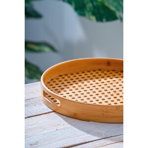 Bambu Sunum Tepsi - 35 Cm