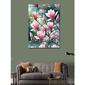 Kanvas Tablo Manolya Çiçeklerinin Zarafeti 100x140 cm