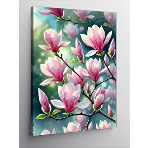 Kanvas Tablo Manolya Çiçeklerinin Zarafeti 50x70 cm