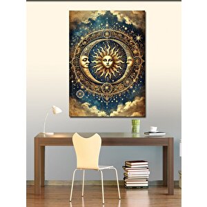 Kanvas Tablo Güneş Ve Ay Çarkı 70x100 cm
