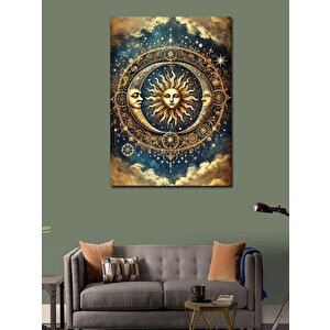 Kanvas Tablo Güneş Ve Ay Çarkı 70x100 cm