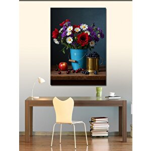 Kanvas Tablo Renkli Çiçekler 100x140 cm