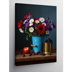 Kanvas Tablo Renkli Çiçekler 70x100 cm