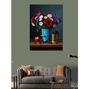 Kanvas Tablo Renkli Çiçekler 70x100 cm