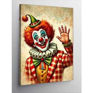 Kanvas Tablo Palyaço Ve Parlak Renkler 50x70 cm