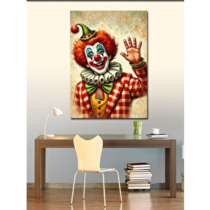 Kanvas Tablo Palyaço Ve Parlak Renkler 50x70 cm