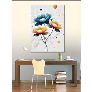 Kanvas Tablo Minimalist Çiçek Deseni 100x140 cm