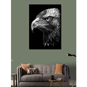 Kanvas Tablo Kartal Portresi Ve Güç 100x140 cm