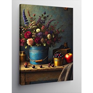Kanvas Tablo Çiçek Vazoları Ve Doğanın Zarafeti 50x70 cm
