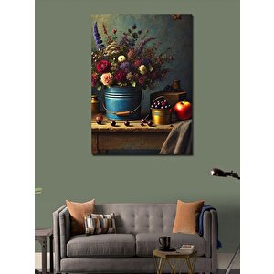 Kanvas Tablo Çiçek Vazoları Ve Doğanın Zarafeti 50x70 cm