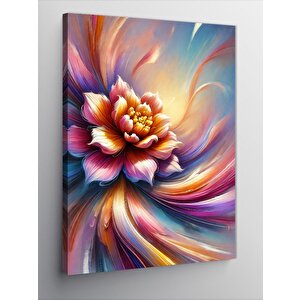 Kanvas Tablo Renkli Çiçek Patlaması 70x100 cm