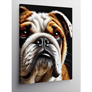 Kanvas Tablo Bulldog Portresi 70x100 cm