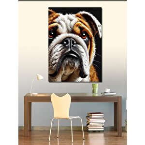 Kanvas Tablo Bulldog Portresi 70x100 cm