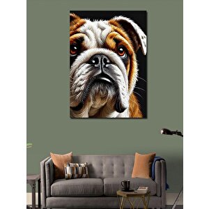Kanvas Tablo Bulldog Portresi 70x100 cm