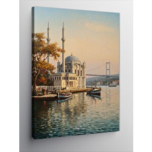 Kanvas Tablo Boğaziçi Ve Camii Manzarası 50x70 cm