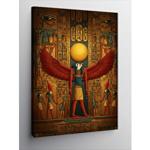 Kanvas Tablo Antik Mısır Ve Güneş Tanrısı Simgesi 100x140 cm