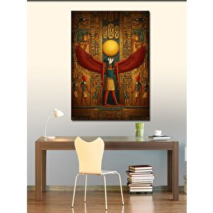 Kanvas Tablo Antik Mısır Ve Güneş Tanrısı Simgesi 100x140 cm