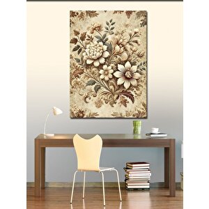 Kanvas Tablo Klasik Çiçek Deseni 50x70 cm