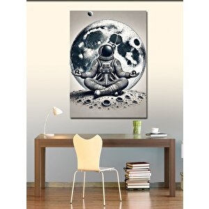 Kanvas Tablo Ayda Meditasyon Astronotu 70x100 cm