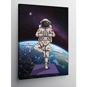 Kanvas Tablo Uzayda Astronot 50x70 cm