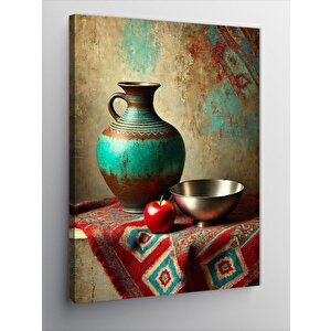 Kanvas Tablo Seramik Ve Kase Kompozisyonu 70x100 cm