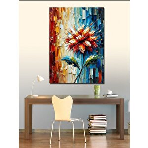 Kanvas Tablo Soyut Çiçek Kompozisyonu 70x100 cm