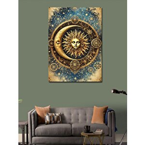 Kanvas Tablo Güneş Ve Ay Çarkı 70x100 cm