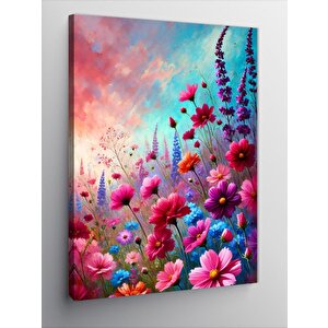 Kanvas Tablo Canlı Çiçekler Ve Doğa 50x70 cm