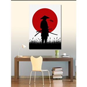 Kanvas Tablo Güneşin Altında Samuray Silueti 70x100 cm