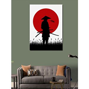 Kanvas Tablo Güneşin Altında Samuray Silueti 70x100 cm