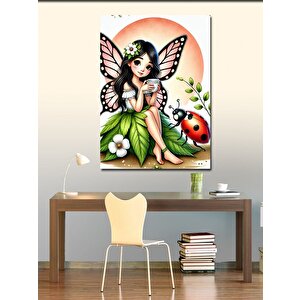 Kanvas Tablo Çiçekli Peri 100x140 cm