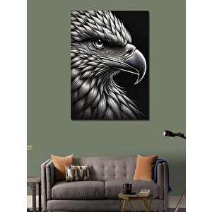 Kanvas Tablo Detaylı Kartal Portresi 100x140 cm