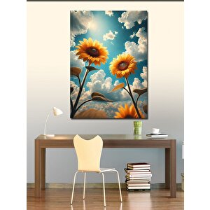 Kanvas Tablo Güneşli Ayçiçekleri 100x140 cm