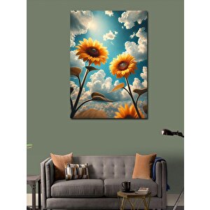Kanvas Tablo Güneşli Ayçiçekleri 100x140 cm