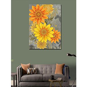 Kanvas Tablo Sarı Güneş Çiçekleri 100x140 cm