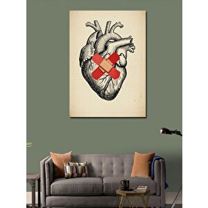 Kanvas Tablo Kalp Ve Bandaj Çizimi 50x70 cm