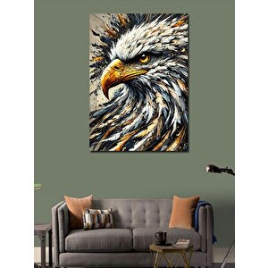 Kanvas Tablo Kartal Çizimi Ve Detay 50x70 cm