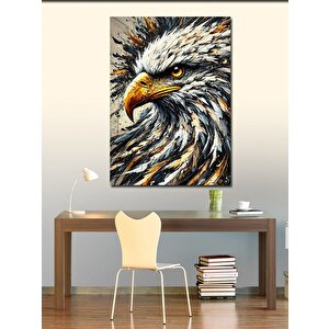 Kanvas Tablo Kartal Çizimi Ve Detay 100x140 cm