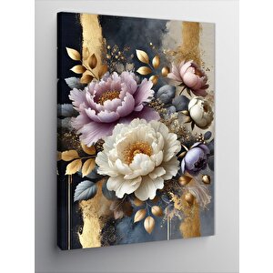 Kanvas Tablo Pastel Çiçekler Ve Şıklık 70x100 cm