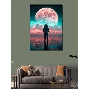 Kanvas Tablo Ayışığında Astronot 100x140 cm