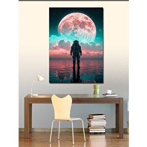 Kanvas Tablo Ayışığında Astronot 50x70 cm